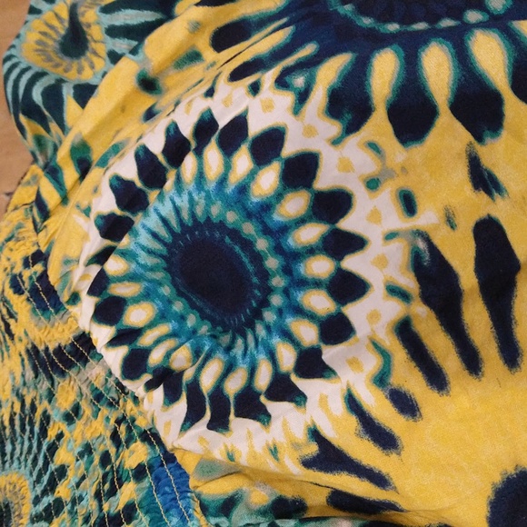 Terra and sky Bell sleeves smock neck 2X - Picture 8 of 8